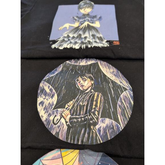 Wednesday Adams T-Shirt Bundle, Lot Of 4, Girls Size Small Black - Picture 3 of 10